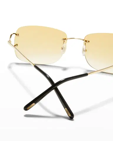 Cartier Men 's Rimless Metal Sunglasses | Thumbnail 5 Cartier Men 's Rimless Metal Sunglasses | Thumbnail 5