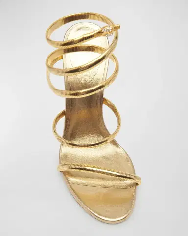 René Caovilla Omega Snake Spiral-Wrap Stiletto | Thumbnail 3 René Caovilla Omega Snake Spiral-Wrap Stiletto | Thumbnail 3