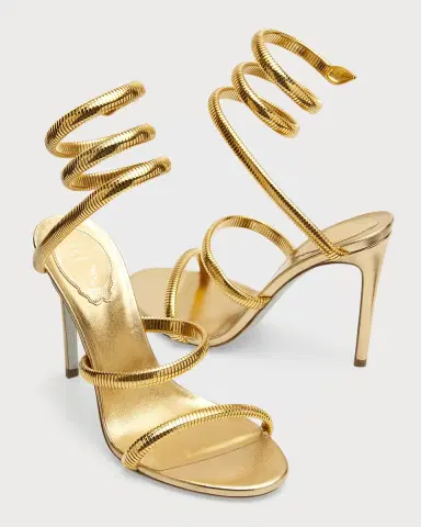 René Caovilla Omega Snake Spiral-Wrap Stiletto | Thumbnail 6 René Caovilla Omega Snake Spiral-Wrap Stiletto | Thumbnail 6