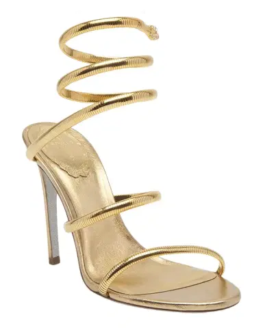 René Caovilla Omega Snake Spiral-Wrap Stiletto | Thumbnail 1 René Caovilla Omega Snake Spiral-Wrap Stiletto | Thumbnail 1