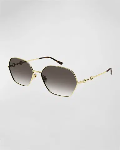 Gucci Logo Lock Metal Butterfly Sunglasses | Thumbnail 3 Gucci Logo Lock Metal Butterfly Sunglasses | Thumbnail 3