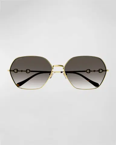 Gucci Logo Lock Metal Butterfly Sunglasses | Thumbnail 4 Gucci Logo Lock Metal Butterfly Sunglasses | Thumbnail 4