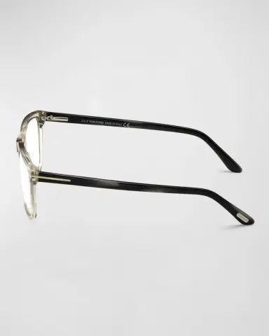 TOM FORD Blue Blocking Two-Tone Acetate Square Glasses | Thumbnail 2 TOM FORD Blue Blocking Two-Tone Acetate Square Glasses | Thumbnail 2