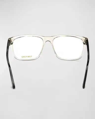 TOM FORD Blue Blocking Two-Tone Acetate Square Glasses | Thumbnail 3 TOM FORD Blue Blocking Two-Tone Acetate Square Glasses | Thumbnail 3