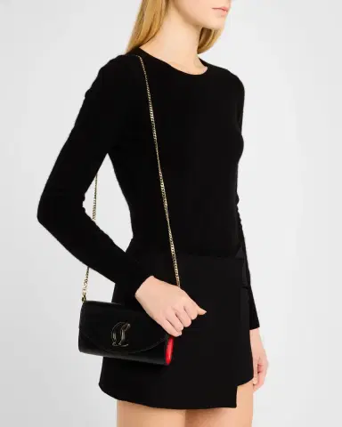 Christian Louboutin Loubi54 Wallet on Chain in Leather | Thumbnail 7 Christian Louboutin Loubi54 Wallet on Chain in Leather | Thumbnail 7