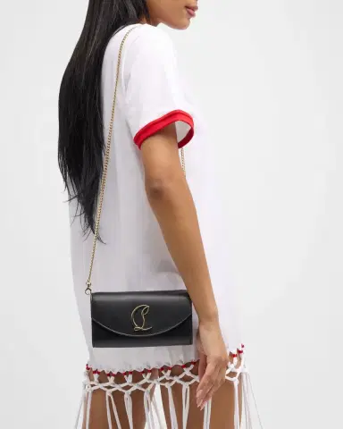 Christian Louboutin Loubi54 Wallet on Chain in Leather | Thumbnail 9 Christian Louboutin Loubi54 Wallet on Chain in Leather | Thumbnail 9
