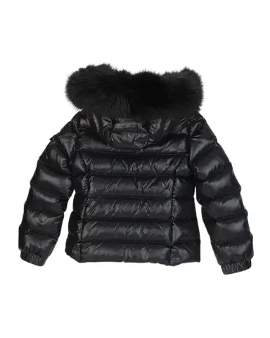 Moncler Kids Bady Faux Fur Quilted Jacket, Size -6 | Thumbnail 1 Moncler Kids Bady Faux Fur Quilted Jacket, Size -6 | Thumbnail 1