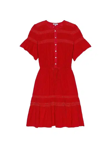 Rails Women's Winslow Linen-Blend A-Line Minidress - Tomato | Thumbnail 1 Rails Women's Winslow Linen-Blend A-Line Minidress - Tomato | Thumbnail 1