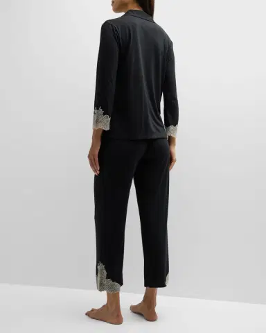 Natori Luxe Shangri La Pajama Set | Thumbnail 3 Natori Luxe Shangri La Pajama Set | Thumbnail 3