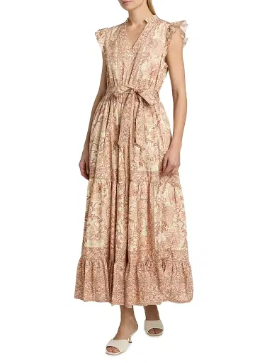 Elie Tahari Women's The Eden Printed Cotton Maxi Dress - Cypress Vine Print | Thumbnail 2 Elie Tahari Women's The Eden Printed Cotton Maxi Dress - Cypress Vine Print | Thumbnail 2