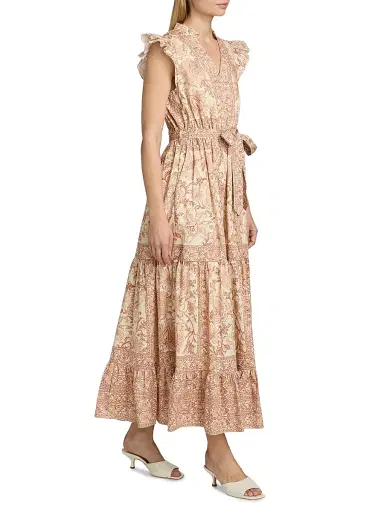 Elie Tahari Women's The Eden Printed Cotton Maxi Dress - Cypress Vine Print | Thumbnail 4 Elie Tahari Women's The Eden Printed Cotton Maxi Dress - Cypress Vine Print | Thumbnail 4