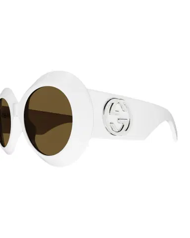 Gucci Beveled Acetate Round Sunglasses | Thumbnail 1 Gucci Beveled Acetate Round Sunglasses | Thumbnail 1