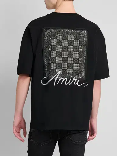 Amiri Men's Logo Cotton T-Shirt - Black | Thumbnail 3 Amiri Men's Logo Cotton T-Shirt - Black | Thumbnail 3