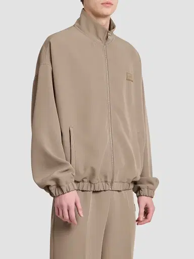 AMIRI Men's Cady Logo Patch Track Jacket - Dark Sand - Size XS | Thumbnail 4 AMIRI Men's Cady Logo Patch Track Jacket - Dark Sand - Size XS | Thumbnail 4