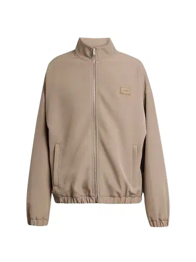 AMIRI Men's Cady Logo Patch Track Jacket - Dark Sand - Size XS | Thumbnail 1 AMIRI Men's Cady Logo Patch Track Jacket - Dark Sand - Size XS | Thumbnail 1