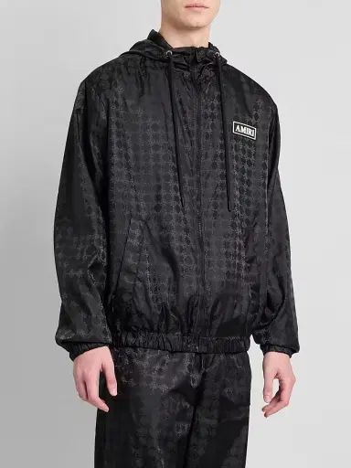 AMIRI Men's Mongogram Hooded Windbreaker Jacket - Black - Size XS | Thumbnail 4 AMIRI Men's Mongogram Hooded Windbreaker Jacket - Black - Size XS | Thumbnail 4