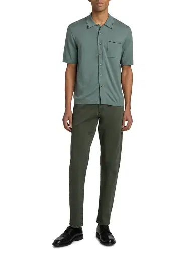 rag & bone Men's Conrad Silk-Cotton Shirt - Sal | Thumbnail 2 rag & bone Men's Conrad Silk-Cotton Shirt - Sal | Thumbnail 2