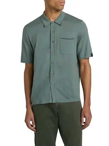 rag & bone Men's Conrad Silk-Cotton Shirt - Sal | Thumbnail 3 rag & bone Men's Conrad Silk-Cotton Shirt - Sal | Thumbnail 3