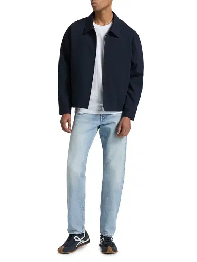 Frame Men's Seersucker Blouson Jacket - Navy - Size XXL | Thumbnail 2 Frame Men's Seersucker Blouson Jacket - Navy - Size XXL | Thumbnail 2