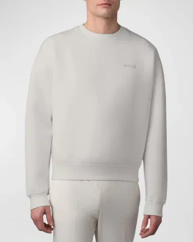 Mackage Men 's Julian Jersey Crewneck Sweater | Thumbnail 3 Mackage Men 's Julian Jersey Crewneck Sweater | Thumbnail 3