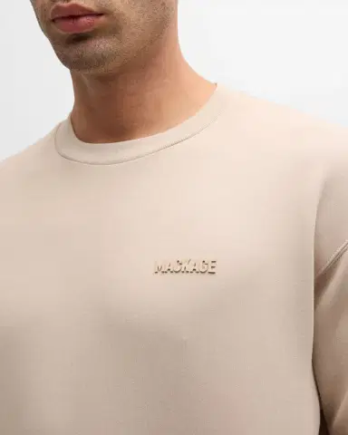 Mackage Men 's Julian Jersey Crewneck Sweater | Thumbnail 4 Mackage Men 's Julian Jersey Crewneck Sweater | Thumbnail 4