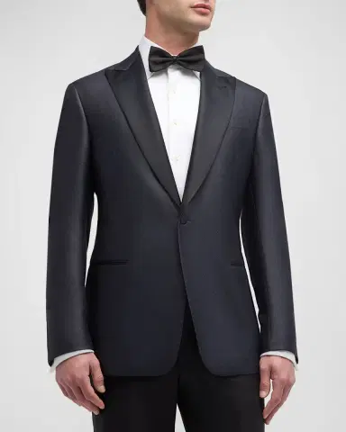 Giorgio Armani Men's Textured Dinner Jacket | Thumbnail 3 Giorgio Armani Men's Textured Dinner Jacket | Thumbnail 3
