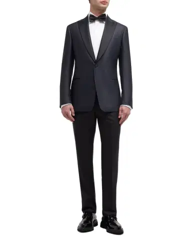 Giorgio Armani Men's Textured Dinner Jacket | Thumbnail 1 Giorgio Armani Men's Textured Dinner Jacket | Thumbnail 1