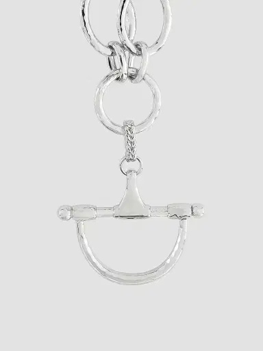 Anabel Aram Women's Cheval Sterling Silver-Plated Horsebit Pendant - Sterling Silver | Thumbnail 2 Anabel Aram Women's Cheval Sterling Silver-Plated Horsebit Pendant - Sterling Silver | Thumbnail 2