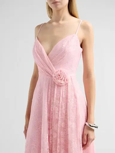 As It May Women's Elowyn Chantilly Lace 3D Midi Dress - Peony - Size XXL | Thumbnail 5 As It May Women's Elowyn Chantilly Lace 3D Midi Dress - Peony - Size XXL | Thumbnail 5
