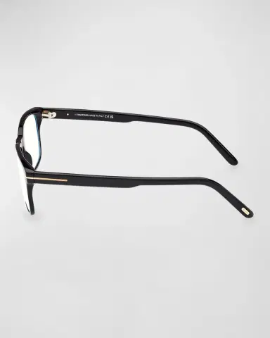 Tom Ford Blue Blocking Acetate Rectangle Glasses | Thumbnail 3 Tom Ford Blue Blocking Acetate Rectangle Glasses | Thumbnail 3