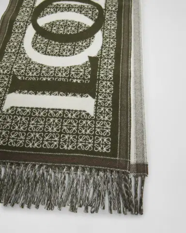 Loewe Love Anagram Wool & Cashmere Scarf | Thumbnail 3 Loewe Love Anagram Wool & Cashmere Scarf | Thumbnail 3
