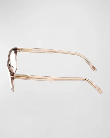 TOM FORD Blue Blocking Keyhole Acetate Rectangle Glasses | Thumbnail 3 TOM FORD Blue Blocking Keyhole Acetate Rectangle Glasses | Thumbnail 3