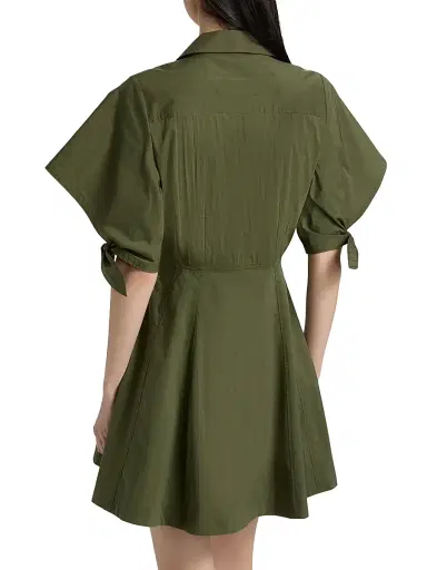 TANYA TAYLOR Women's Corinna Cotton Mini-Shirtdress | Thumbnail 5 TANYA TAYLOR Women's Corinna Cotton Mini-Shirtdress | Thumbnail 5