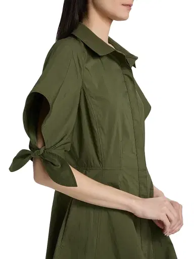 TANYA TAYLOR Women's Corinna Cotton Mini-Shirtdress | Thumbnail 6 TANYA TAYLOR Women's Corinna Cotton Mini-Shirtdress | Thumbnail 6