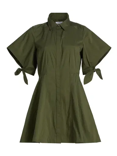 TANYA TAYLOR Women's Corinna Cotton Mini-Shirtdress | Thumbnail 1 TANYA TAYLOR Women's Corinna Cotton Mini-Shirtdress | Thumbnail 1