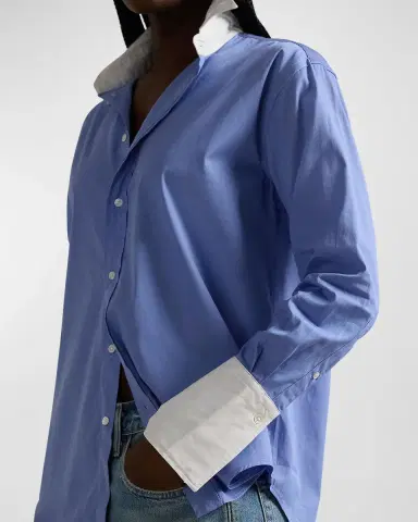 Polo Ralph Lauren Extended-Cuff Cotton Shirt | Thumbnail 3 Polo Ralph Lauren Extended-Cuff Cotton Shirt | Thumbnail 3