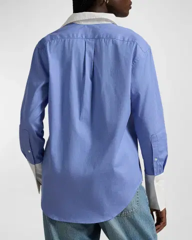 Polo Ralph Lauren Extended-Cuff Cotton Shirt | Thumbnail 4 Polo Ralph Lauren Extended-Cuff Cotton Shirt | Thumbnail 4