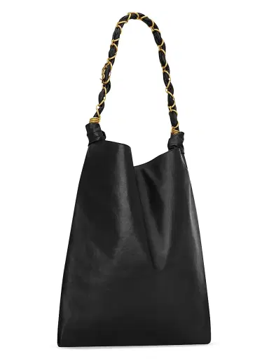 Saint Laurent Women's Amalia Shoulder Bag in Smooth Leather - Black | Thumbnail 2 Saint Laurent Women's Amalia Shoulder Bag in Smooth Leather - Black | Thumbnail 2