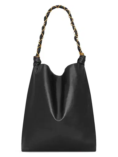 Saint Laurent Women's Amalia Shoulder Bag in Smooth Leather - Black | Thumbnail 4 Saint Laurent Women's Amalia Shoulder Bag in Smooth Leather - Black | Thumbnail 4