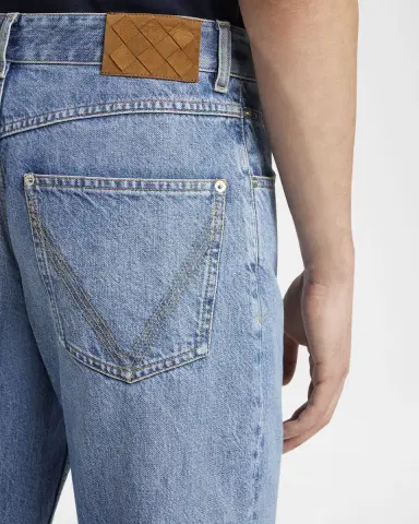 Bottega Veneta Men 's Eco Wash Slim-Straight Jeans | Thumbnail 4 Bottega Veneta Men 's Eco Wash Slim-Straight Jeans | Thumbnail 4
