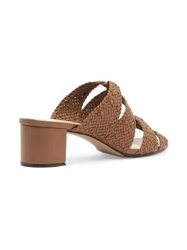 Alexandre Birman Women's Sabrina 45MM Leather Block-Heel Mules - Espresso - Size 12 | Thumbnail 3 Alexandre Birman Women's Sabrina 45MM Leather Block-Heel Mules - Espresso - Size 12 | Thumbnail 3