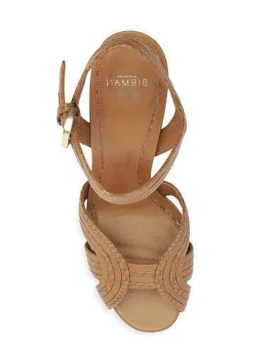 Alexandre Birman Women's Naika 0MM Python-Embossed Leather Platform Sandals - Espresso | Thumbnail 7 Alexandre Birman Women's Naika 0MM Python-Embossed Leather Platform Sandals - Espresso | Thumbnail 7