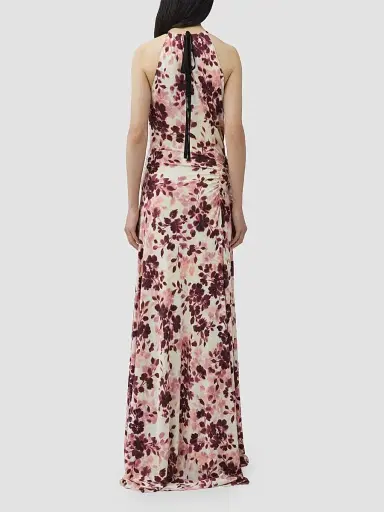 Simkhai Women's Cerin Floral Halter Maxi Dress - Fig Multi - Size XL | Thumbnail 2 Simkhai Women's Cerin Floral Halter Maxi Dress - Fig Multi - Size XL | Thumbnail 2