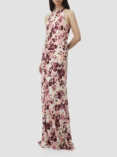 Simkhai Women's Cerin Floral Halter Maxi Dress - Fig Multi - Size XL | Thumbnail 3 Simkhai Women's Cerin Floral Halter Maxi Dress - Fig Multi - Size XL | Thumbnail 3