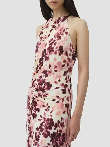 Simkhai Women's Cerin Floral Halter Maxi Dress - Fig Multi - Size XL | Thumbnail 4 Simkhai Women's Cerin Floral Halter Maxi Dress - Fig Multi - Size XL | Thumbnail 4
