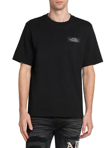 AMIRI Men's Spirit Logo Cotton Crewneck T-Shirt - Black - Size Small | Thumbnail 3 AMIRI Men's Spirit Logo Cotton Crewneck T-Shirt - Black - Size Small | Thumbnail 3
