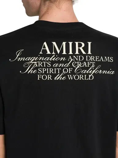AMIRI Men's Spirit Logo Cotton Crewneck T-Shirt - Black - Size Small | Thumbnail 6 AMIRI Men's Spirit Logo Cotton Crewneck T-Shirt - Black - Size Small | Thumbnail 6