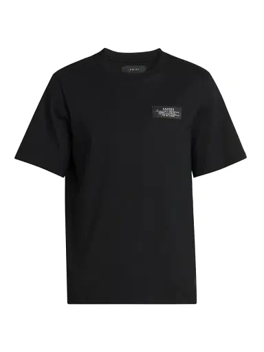 AMIRI Men's Spirit Logo Cotton Crewneck T-Shirt - Black - Size Small | Thumbnail 1 AMIRI Men's Spirit Logo Cotton Crewneck T-Shirt - Black - Size Small | Thumbnail 1