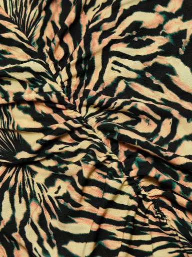 Ulla Johnson Women's Nova Ruched Tiger-Print Long-Sleeve Top | Thumbnail 7 Ulla Johnson Women's Nova Ruched Tiger-Print Long-Sleeve Top | Thumbnail 7