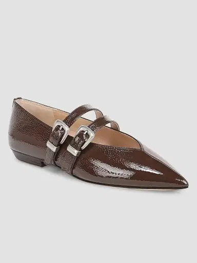 Veronica Beard Women's Bancroft Leather Mary Janes - Espresso - Size 11 | Thumbnail 2 Veronica Beard Women's Bancroft Leather Mary Janes - Espresso - Size 11 | Thumbnail 2